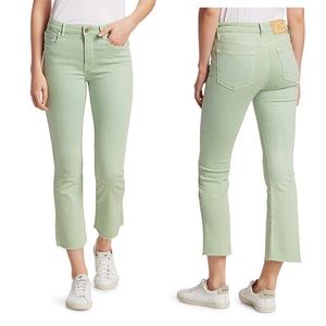 Green Frame Le Crop Mini Boot jeans